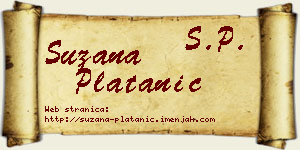 Suzana Platanić vizit kartica